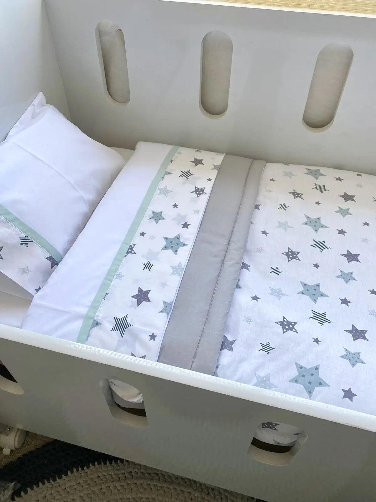 Set Estrellas menta/gris y reverso gris - Imagen 2