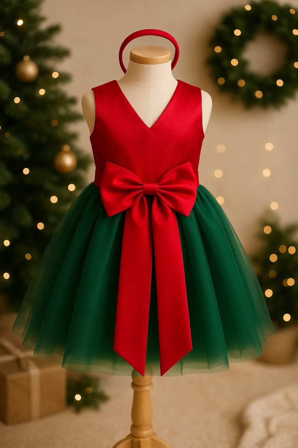 Vestido Noche Buena rosetón