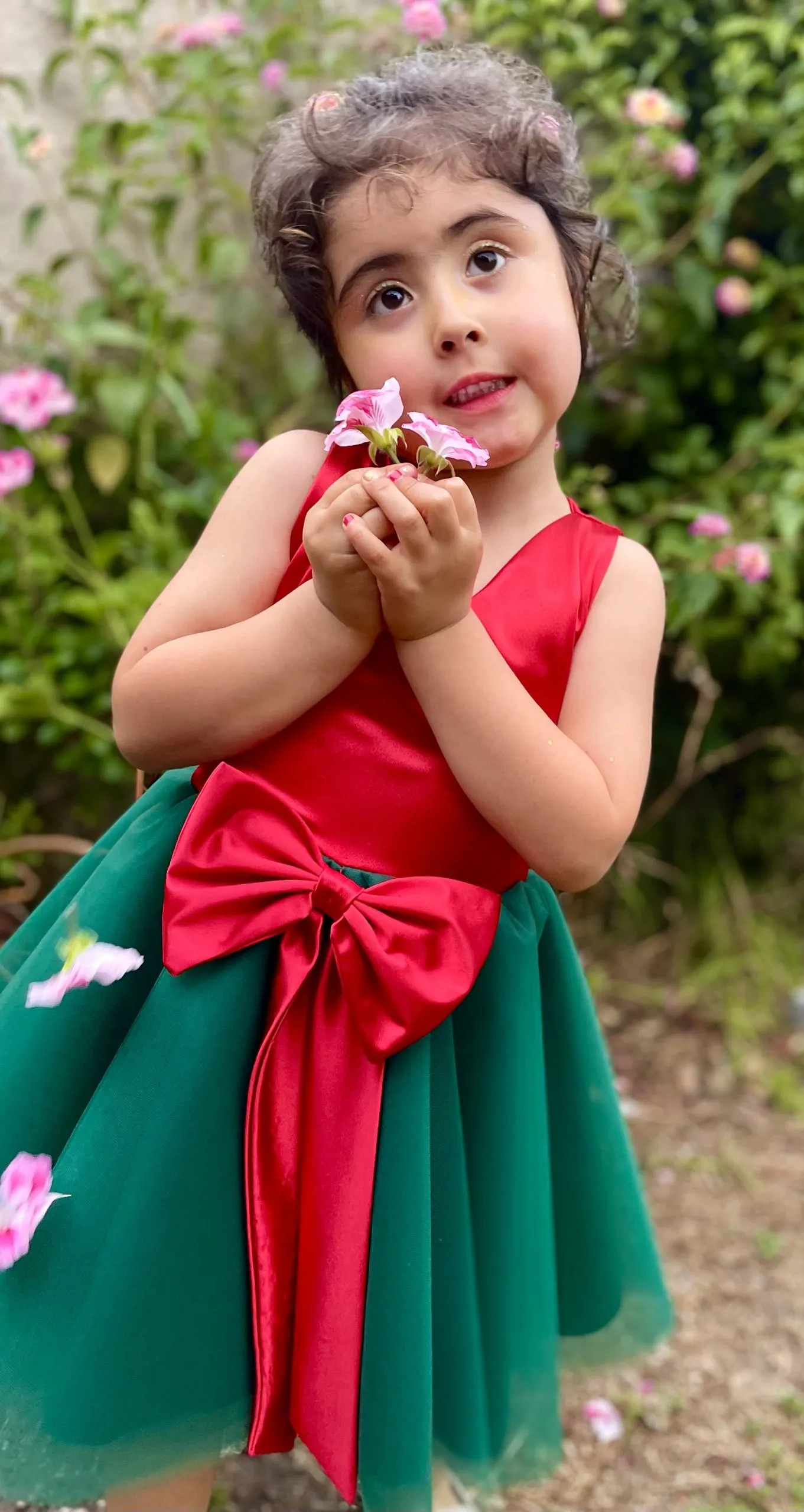 Vestido Noche Buena rosetón - Imagen 2