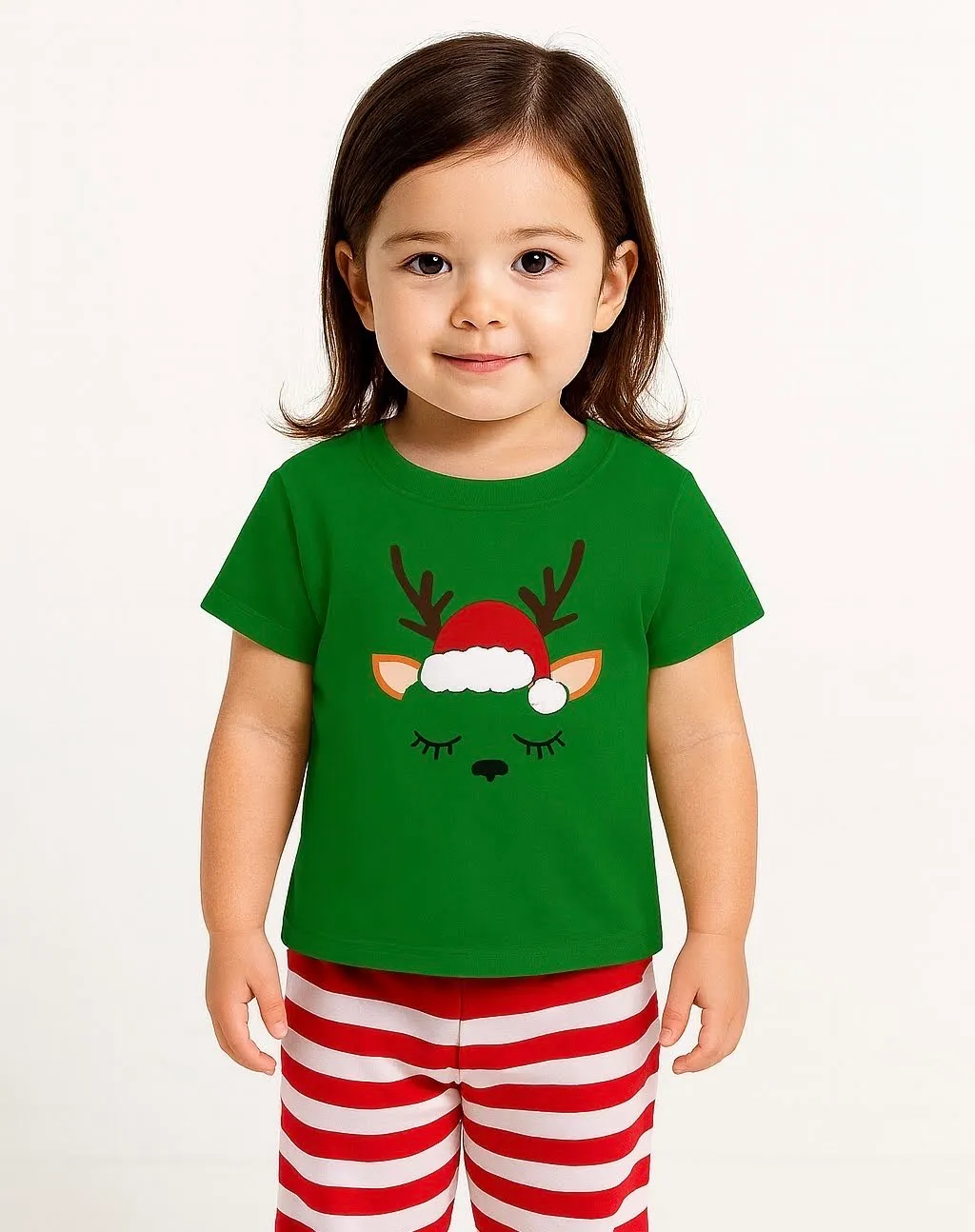 Reno pestañitas polera verde